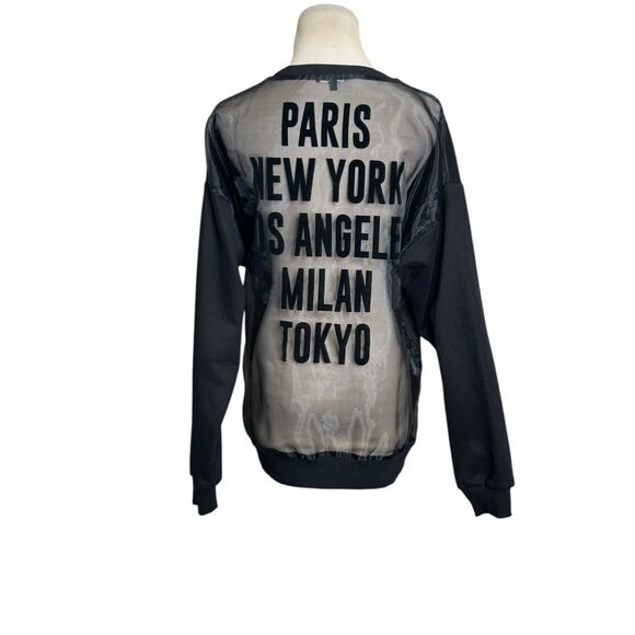 Fashion Nova black bucket list sweatshirt size Large - Picture 9 of 13